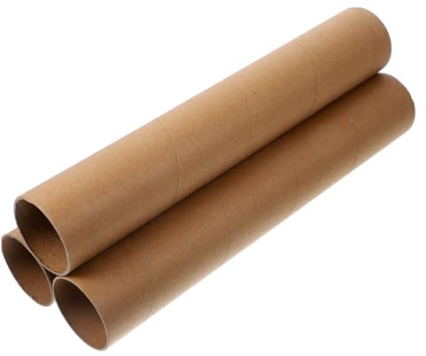 STOBOK 3stücke Teiliges Diy Papprohr Aus Naturbelassenem Kraftpapier ø Stabile Bastelröhren Zum Bemalen Schneiden Und Kleben Für Kreative Papierrollen Kunst Schulprojekte