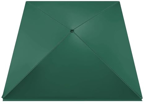 4 Stecche Telo di Ricambio per Ombrellone Impermeabile Copertura da Terrazzo Rivestimento in Tessuto Anti-Ultravioletto Rechange Baldacchino