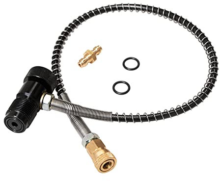 kekaa PCP Scuba Diving HPAT-Ventil-FüLlstation, NachfüLladapter, Oberer Drehknopf, G5/8-Stecker, 300 Bar LuftauffüLlung