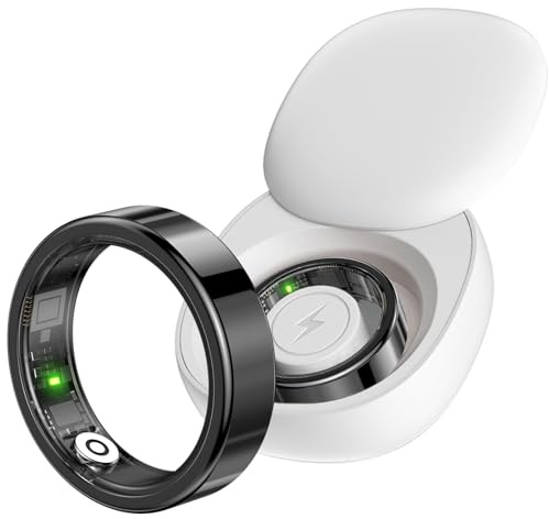 findtime Smart Ring Smartringe für Herren Damen Schmal Fitness Ring Smart Schrittzähler Smartring Herzfrequenz Blutsauerstoff Schlafmonitor Smart Ring Android iOS Fitness Tracker Ring Fitnessring
