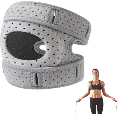 Generisch Wellness Kniebandage, Knieschoner Für Sportler, Verstellbare Tanz-Kniebandage, Schutzbandage, Professionelle Sport-Knieschoner, Patella-Stoßdämpfungsgurt Zum Klettern, Springen, Tanzen