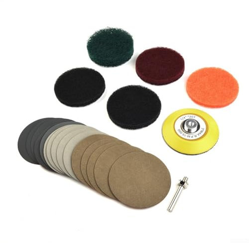 Kit di ripristino automatico dell'obiettivo, 21 pezzi, 7,6 cm, set di lucidatura per ripristino e sicurezza