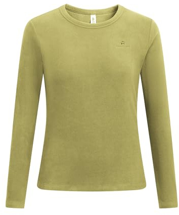Pioneer Camp Damen Fleece Pullover Winter – Weicher Ski Fleece Pulli mit Rundhalsausschnitt für Trekking, Wandern, Camping, Outdoor-Aktivitäten – Warmes Fleeceshirt
