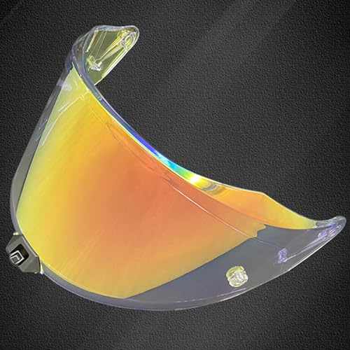 Moto Visière de Casque pour KYT R2R, Verres de Casque de Moto Visière Teintée pour Casque de Moto Accessoires de Remplacement Pare-Brise,D Aurora Red