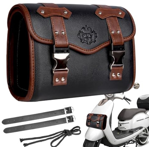 Borsa da manubrio – Borsa multiuso per manubrio, anteriore resistente, versatile supporto per sella, borsa per attrezzi impermeabile, pratica soluzione da viaggio per crociera, viaggi su