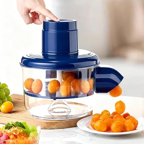 Electric Grape Peeling Machine,3 in 1 Automatic Fruit Peeler Tool,Rechargeable Garlic Peeler Machine,USB Multi-Function Portable Small Electric Potato Peeler Fully for Home Kitchen (Blue)