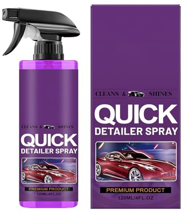 Spray Dettagliante Veicoli,120ml Rivestimento lucente a lunga durata | Pulitore spray per esterni auto e smacchiatore - per Riparazione Macchie e Lucido Elevato Auto SUV Camper Berlina