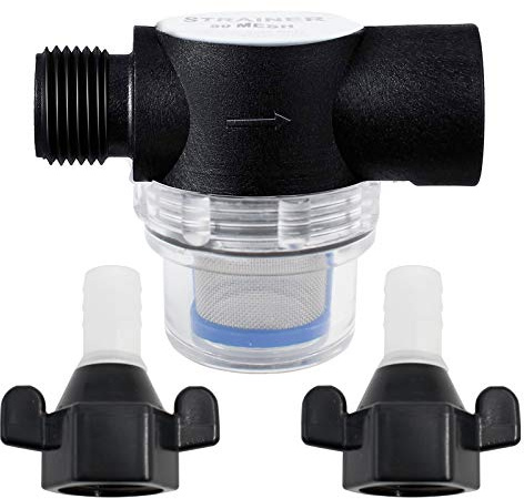 Filter Pumpe Filter Vorfilter Pumpenfilter für Gartenpumpen und Hauswasserautomaten, mit Filtereinsatz Pumpen-Vorfilter