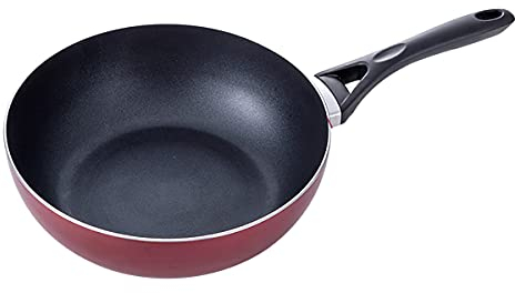 Antihaft-Pfanne Aluminiumlegierung mit bequemem Griff Bratpfanne 28 cm / 30 cm Durchmesser Induktionsherd für Gasherd Topf