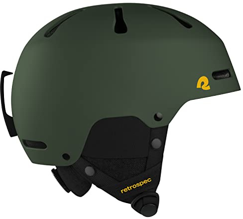 Retrospec Comstock Ski Helmet - Snowboard Helmet for Adults & Youth - Adjustable Fit Snow Helmet with Protective Shell and Breathable Vents for Men, Women, Boys & Girls