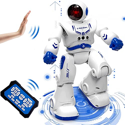 Robot Giocattolo per Bambini 4 5 6 7 8 9 Anni Robot Intelligente Telecomandati Gesture Sensing RC Roboter Giocattoli con Cantando/Balla,Perfet Regalo Giocattoli di Compleanno di Natale per Bambini