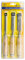 3Pc Carpenters Wood Chisel Set - Workshop Hand Tool, Precise, Impact Resistant Grip Handles | Ideal for Carving & Woodworking Projects | Durable Steel Blade