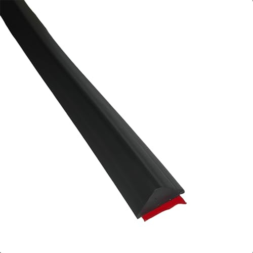 Syiyunran Barrière Douche D'eau évier - Barre Sol Joint Bande Imperméable En Caoutchouc, Noir 1.5m, Hauteur Triangulaire 1,2 Cm, Avec Digue D'Eau Autocollante Pour Cuisine Salle Bain Plaque Cuisson