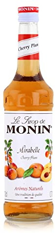 Monin Sirup Mirabelle (1 x 0,7l) - Fruchtiger Aromasirup für Cocktails, Desserts, Limonaden - Vegan