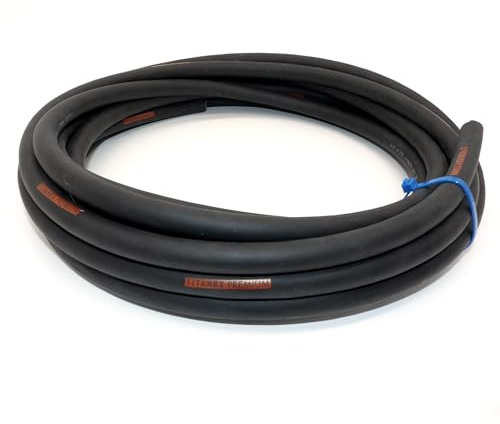 TITANEX PREMIUM H07RN-F 5x2,5mm² (5G2,5) schweres Gummikabel, Industriekabel, Baustellenkabel für den Außenbereich 5-50m inkl. 10 Aderendhülsen (50 Meter)