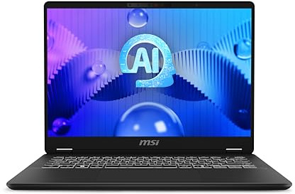 MSI Prestige 14 AI Studio Laptop - (14 16:10 FHD+ panel, Latest Intel Core Ultra 7 155H, NVIDIA GeForce RTX 3050, 32GB RAM,1TB NVMe PCIe SSD, Intel WIFI 7BE, Windows 11 Home) -Stellar Grey