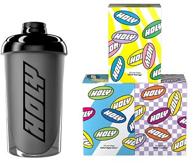 HOLY Starter Set Trio - Energy, Iced Tea & Hydration - 42 Portionen in 21 fruchtigen Geschmacksrichtungen - Vegan & zuckerfrei mit 100% natürlichen Fruchtaromen