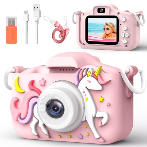 Fotocamera Giocattolo Per Bambini Dai 3 Agli 8 Anni,1080p Hd Selfie Digitale Per Bambini Piccoli, Carino Portatile Regalo Di Natale E Compleanno Per Ragazze E Ragazzi Di Età 3 4 5 6 7 8 9 10