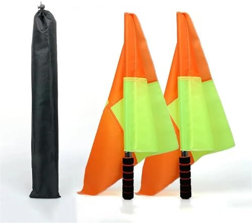 AYWTIUN Schiedsrichter Fahnen Fußball-Schiedsrichter-Flagge, professionelles Fairplay-Sportspiel, Fußball, Linienrichter, wasserdichte Flaggen, Sportspiel-Schiedsrichterausrüstung(Set 2)