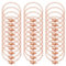 30pz Catene per Braccialetti per Creazione di Gioielli, Catena a Maglie in Lega con Chiusura a Ginocchiera OT Catena a Forma di Serpente per Fai Da Te Forniture per Gioielli Artigianali (Oro Rosa)