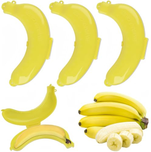 GEXINKEJI Confezione da 3 Banane Fresche Porta Banana Senza BPA in Plastica