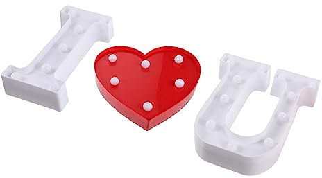 Hoement 3stücke Dekolampe Romantische Partybeleuchtung Für Valentinstag Und Events Wiederverwendbar Langlebig Warmes Licht Für Dekoration Und Atmosphäre
