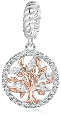 Baum des Lebens Familienanhänger, 925er Sterlingsilber, Anhänger für Pandora-Armband