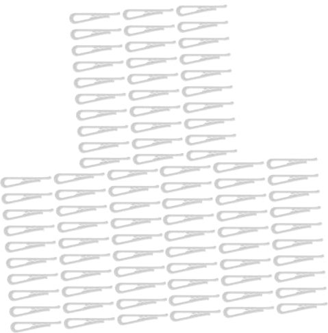 Amosfun 600pcs Plastic Alligator Clips Home Shirt Clamps Sleepwear Clips Clothes Pins