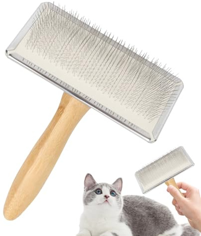 Fusselbürste für Hunde, Haarentfernungsbürste für Hunde – Kamm gegen Verheddern für Katzen, Schaber, Unterfell, Entfernung von Tierhaaren, kurze/lange Haare