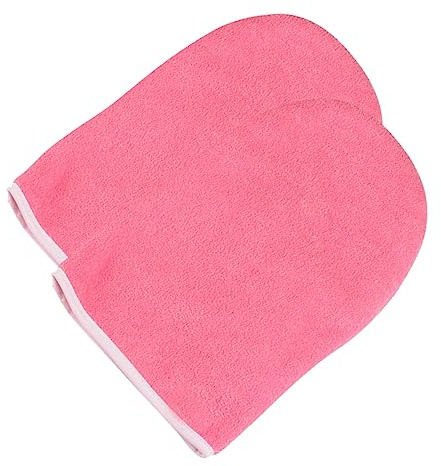 Guanti per Trattamento Mani Paraffina Rosso, 1 Paio | Uso Domestico e Salone Professionale, Mantiene Calore della Cera, Facili da Indossare