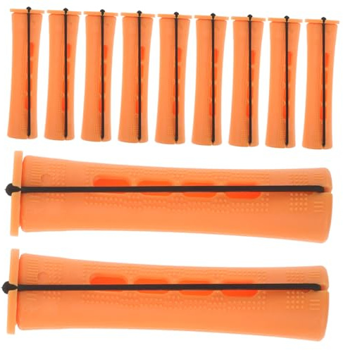 DECOMELODY 30 Stück Dauerwellenwickler Kunststoff Flexibel für Damen und Mädchen Kleine Haarwickler für Langes und Kurzes Haar Leichtes Haarstyling mit Deckel