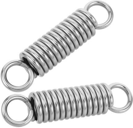 Toddmomy 2 Pezzi Molle Sospensione Acciaio per Altalene Outdoor Indoor Ganci Resistenti Heavy Duty Sicurezza Antirottura e per Amache e Sedie Sospese