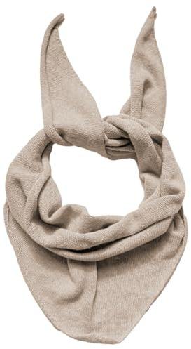 irisaa Damen kleine Dreieckstuch, leichtes Halstuch Schal zum täglichen Tragen, 120 x 40 cm, Deckenschal Frühling Herbst für Frauen und Mädchen, Schal Farben 2020:Beige