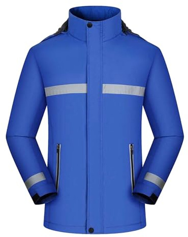 Generisch Herren Sicherheitsjacke Fleece Winterjacke Warnschutzjacke Arbeitsjacke Warnschutzjacke Softshelljacke Arbeitsjacke Winterjacke mit reflektierenden Streifen