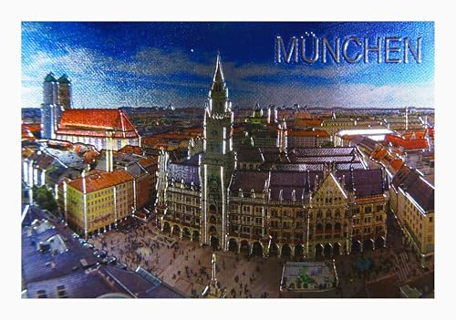 Magnet Souvenir München 8 x 5,5 cm Kühlschrankmagnet Deko GCG M76