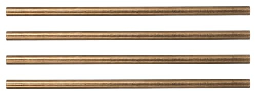 FUNNETOYU 4 Pièces Rivets Cuivre pour Manche de Couteau Barre Ronde Solide pour Fabrication et Réparation de Poignées de Coutellerie Artisanale