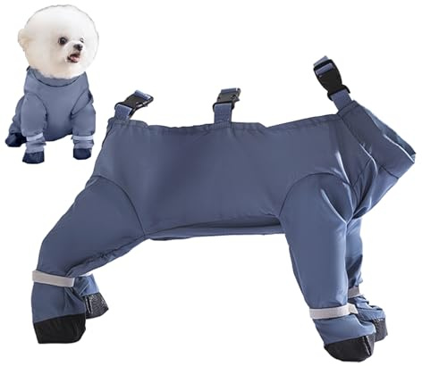 Hundhängslen – 16,54 cm vattentäta hundskor, bekväm design | smutssäkra anti-fallstövlar med hängslen, tass-skydd för utomhuspromenader vinter leriga dammiga områden hård miljö