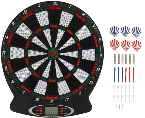 MechKit Freccette elettroniche Conteggio Automatico dei Punti Tecnologia del sensore precisa Display LCD Bambini Adulti Famiglie Giochi per Feste in Ufficio