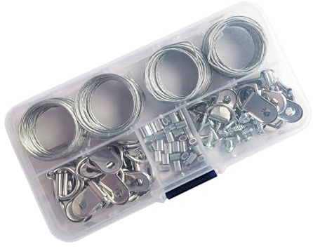 Set per 124 kit di filo metallico flessibile resistente alla ruggine Corda versatile per la decorazione domestica Corda metallica in acciaio