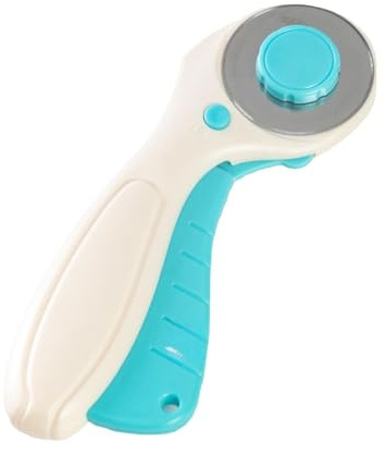 Precisions Coupe-tissu rotatif 45 mm avec poignée ergonomique et pour quilters et plaques de cuisson circulaires