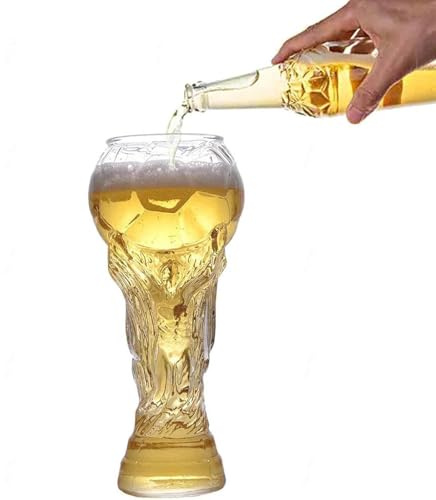 Beer Glasses for World Cup Football 2026, 800ml Drinking Glasses, Sports Bar Glassware Father Days Birthday
