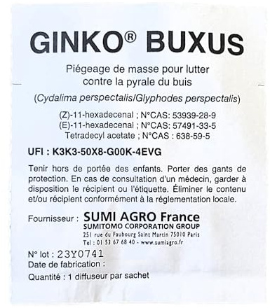 1 capsule de Phéromone pyrale du buis longue durée
