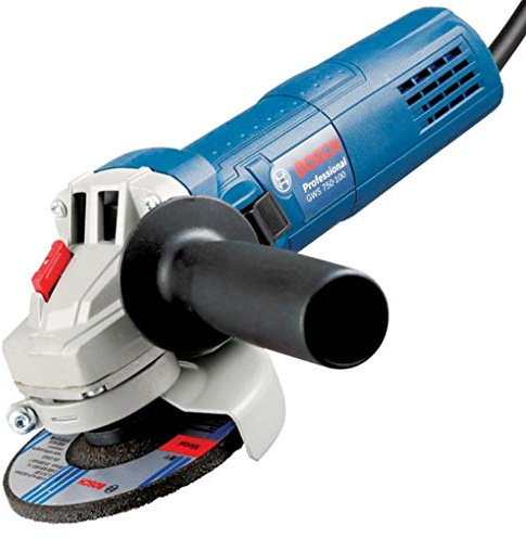 Bosch 601394120 GWS750S - Smerigliatrice angolare professionale a 2 mani, 750 W