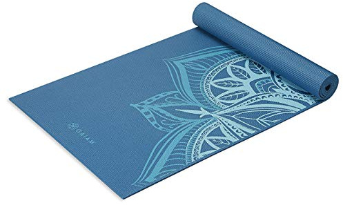 Gaiam Yogamatte - Premium 6 mm bedruckt extra dick rutschfest für alle Arten von Yoga, Pilates und Boden-Workouts (L x B x T): 172 cm x 61 cm x 6 mm
