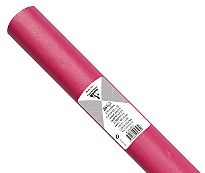 Clairefontaine 394003C - Rotolo da 24 fogli di carta velina da 18g/m² - Misura 50x75cm - carta fine delicata e resistente - Hobby creativo- Confezionamento e attività creative - Colore ciclamino