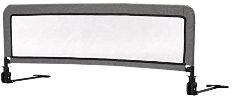 Fillikid Bettgitter für Standardbetten & Boxspringbetten grau/Bettgitter 135cm x 50cm / Bettschutzgitter Kinderbettgitter Babybettgitter Gitter Kinderbett Fallschutz