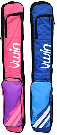 New 2020 Uwin Hockey Bag - Multi Stick Bag - Extra Pockets - Carry Strap - Blue, Pink (Pink/Purple/Charcoal)