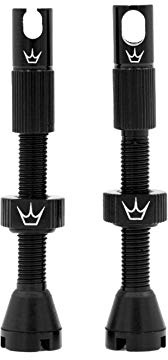 Peaty's PTV 42MM Black válvulas de Bicicleta, Unisex, Negro