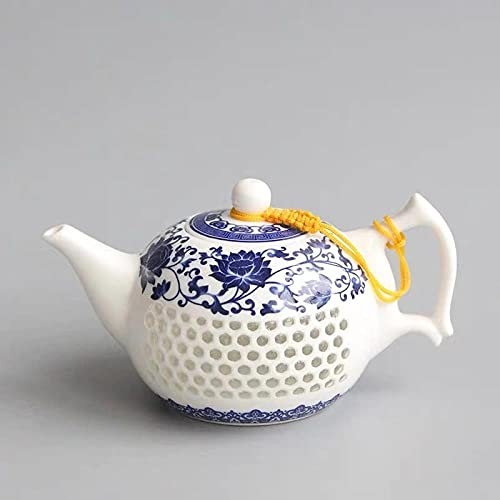 Théières Service À Thé Theiere Porcelaine Bleue Et Blanche Théière En Céramique De Théière En Céramique Simple Tea Pot À La Main Ménage Kung Fu Bouilloire Boire-J