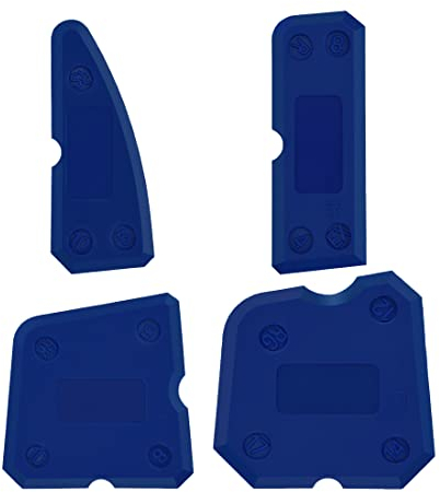LIUJZZJ 4 Pièces Ensemble d'Outils de Calfeutrage en Silicone Kit Lisseurs de Joints pour Coulis d'Étanchéité Silicone Finition de Cachetage